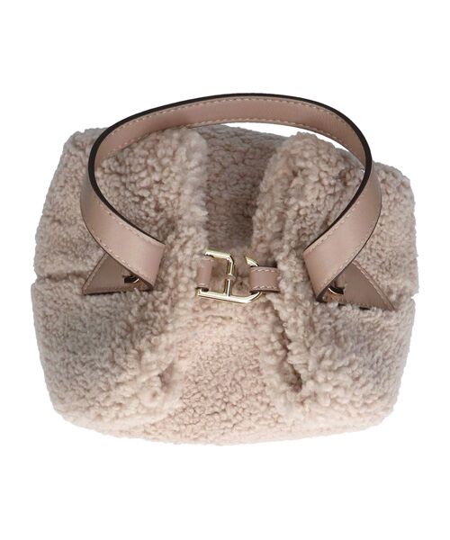 INTER-CHAUSSURES / インター ショシュール ショルダーバッグ | 【LORISTELLA】レザーハンドルムートンバケットバッグ | 詳細8