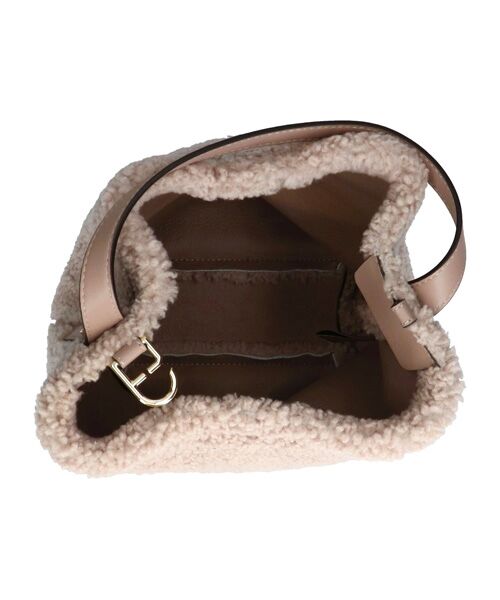 INTER-CHAUSSURES / インター ショシュール ショルダーバッグ | 【LORISTELLA】レザーハンドルムートンバケットバッグ | 詳細10