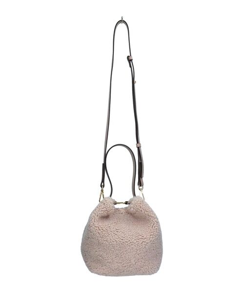 INTER-CHAUSSURES / インター ショシュール ショルダーバッグ | 【LORISTELLA】レザーハンドルムートンバケットバッグ | 詳細12