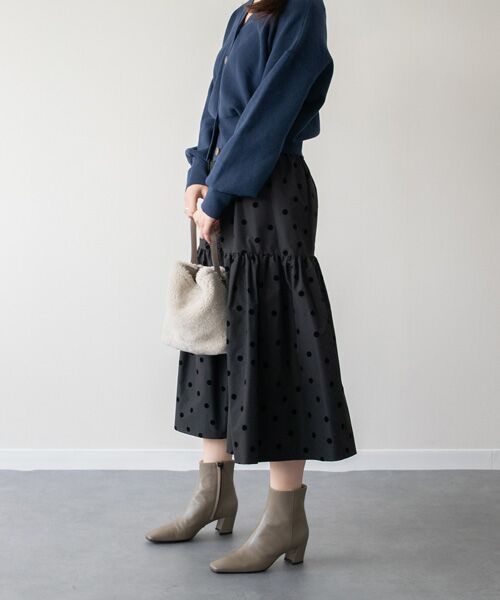 INTER-CHAUSSURES / インター ショシュール ショルダーバッグ | 【LORISTELLA】レザーハンドルムートンバケットバッグ | 詳細16