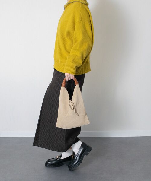 INTER-CHAUSSURES / インター ショシュール ショルダーバッグ | 【Andrea Cardone】スモールサイズスエードバッグ | 詳細10