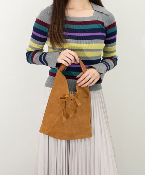 INTER-CHAUSSURES / インター ショシュール ショルダーバッグ | 【Andrea Cardone】スモールサイズスエードバッグ | 詳細21