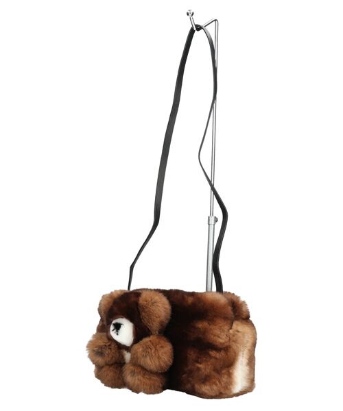 INTER-CHAUSSURES / インター ショシュール ショルダーバッグ | 【ANITA BILARDI】ラビットファーベアバッグ | 詳細2