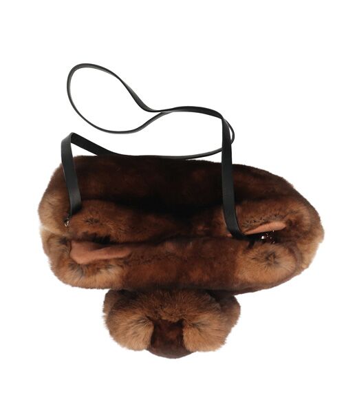 INTER-CHAUSSURES / インター ショシュール ショルダーバッグ | 【ANITA BILARDI】ラビットファーベアバッグ | 詳細8