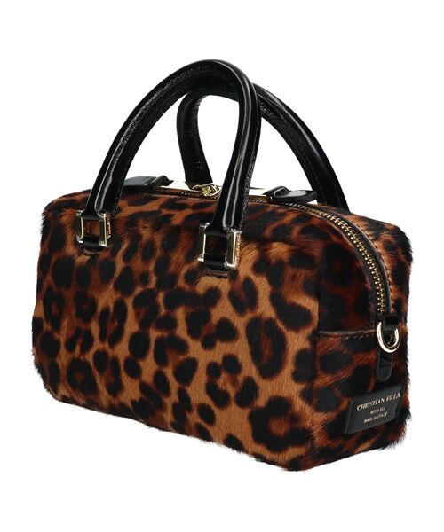INTER-CHAUSSURES / インター ショシュール ハンドバッグ | 【CHRISTIAN VILLA】レオパード柄スモールサイズハンドバッグ | 詳細1