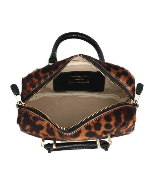 INTER-CHAUSSURES / インター ショシュール ハンドバッグ | 【CHRISTIAN VILLA】レオパード柄スモールサイズハンドバッグ | 詳細7