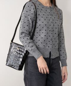 INTER-CHAUSSURES / インター ショシュール ショルダーバッグ | 【CHRISTIAN VILLA】クロコ型押しレザーショルダーバッグ