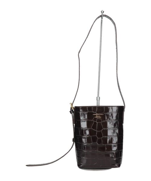 INTER-CHAUSSURES / インター ショシュール ショルダーバッグ | 【CHRISTIAN VILLA】クロコ型押しレザーショルダーバッグ | 詳細1
