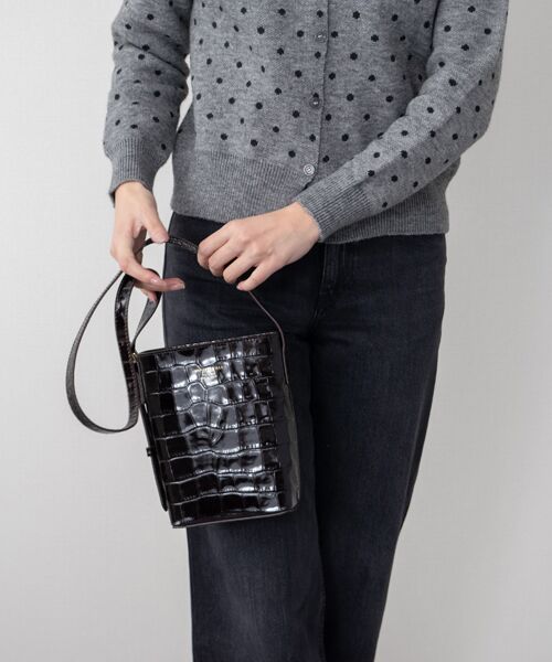 INTER-CHAUSSURES / インター ショシュール ショルダーバッグ | 【CHRISTIAN VILLA】クロコ型押しレザーショルダーバッグ | 詳細10