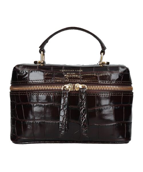 INTER-CHAUSSURES / インター ショシュール ハンドバッグ | 【CHRISTIAN VILLA】ボックスシルエットミニハンドバッグ | 詳細1