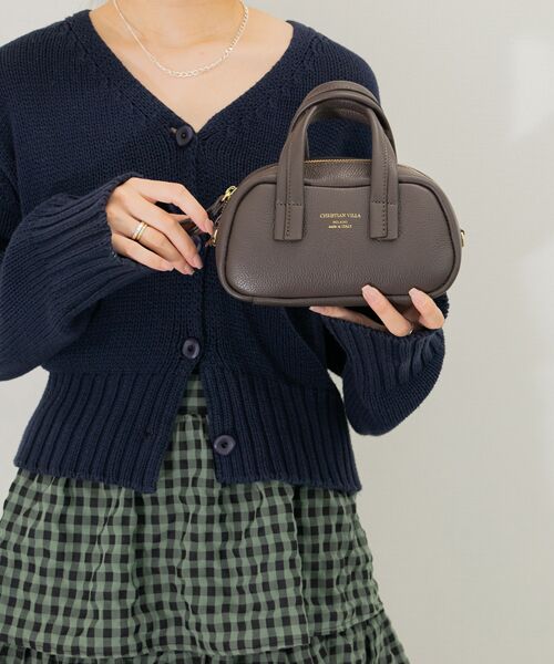 INTER-CHAUSSURES / インター ショシュール ハンドバッグ | 【CHRISTIAN VILLA】シュリンクレザーミニハンドバッグ | 詳細25