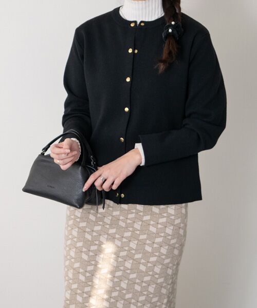 INTER-CHAUSSURES / インター ショシュール ハンドバッグ | 【RIPANI】ボックスシルエットレザーハンドバッグ | 詳細12