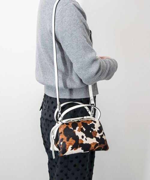 INTER-CHAUSSURES / インター ショシュール ハンドバッグ | 【RIPANI】レザーコンビスモールサイズハンドバッグ | 詳細2