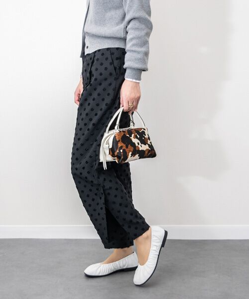 INTER-CHAUSSURES / インター ショシュール ハンドバッグ | 【RIPANI】レザーコンビスモールサイズハンドバッグ | 詳細3