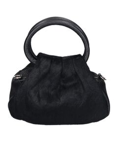 INTER-CHAUSSURES / インター ショシュール ハンドバッグ | 【Andrea Cardone】異素材コンビハンドバッグ