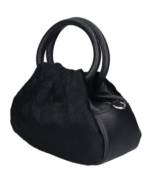 INTER-CHAUSSURES / インター ショシュール ハンドバッグ | 【Andrea Cardone】異素材コンビハンドバッグ | 詳細1