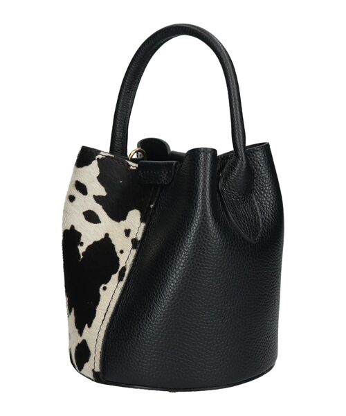 INTER-CHAUSSURES / インター ショシュール ハンドバッグ | 【Andrea Cardone】異素材コンビバケットバッグ | 詳細2