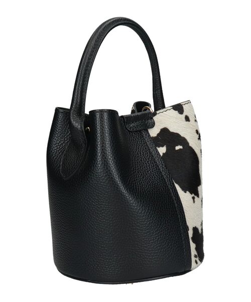 INTER-CHAUSSURES / インター ショシュール ハンドバッグ | 【Andrea Cardone】異素材コンビバケットバッグ | 詳細4