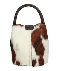 INTER-CHAUSSURES / インター ショシュール ハンドバッグ | 【Andrea Cardone】異素材コンビバケットバッグ