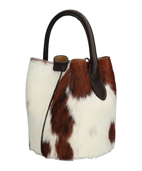 INTER-CHAUSSURES / インター ショシュール ハンドバッグ | 【Andrea Cardone】異素材コンビバケットバッグ | 詳細1