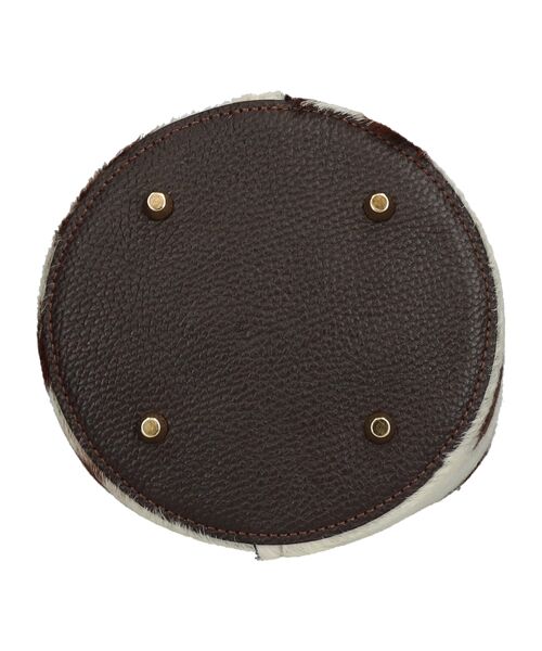 INTER-CHAUSSURES / インター ショシュール ハンドバッグ | 【Andrea Cardone】異素材コンビバケットバッグ | 詳細5