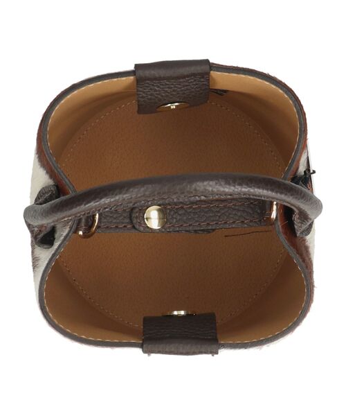 INTER-CHAUSSURES / インター ショシュール ハンドバッグ | 【Andrea Cardone】異素材コンビバケットバッグ | 詳細7