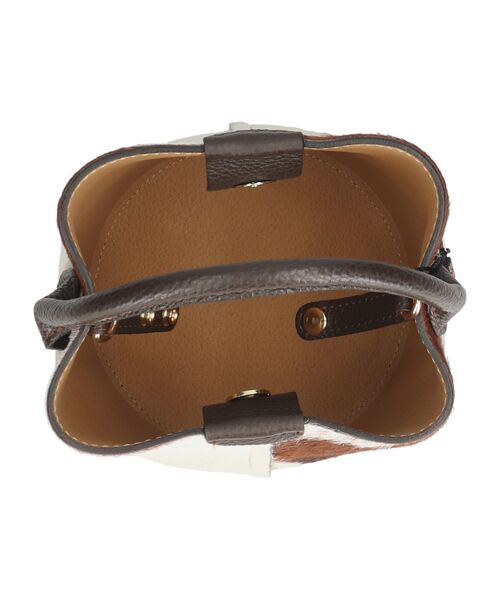 INTER-CHAUSSURES / インター ショシュール ハンドバッグ | 【Andrea Cardone】異素材コンビバケットバッグ | 詳細8