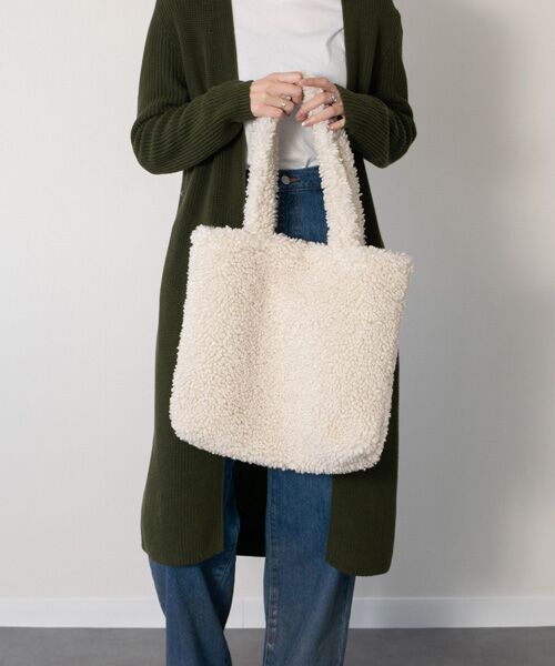 INTER-CHAUSSURES / インター ショシュール トートバッグ | 【Andrea Cardone】ボアトートバッグ | 詳細10