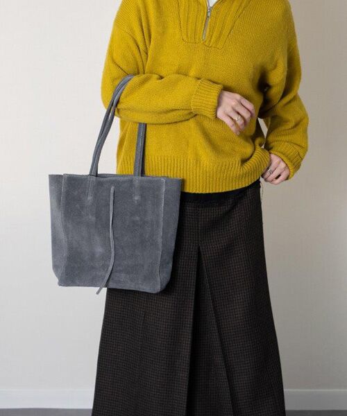 INTER-CHAUSSURES / インター ショシュール トートバッグ | 【Andrea Cardone】スエードミディアムトートバッグ | 詳細21