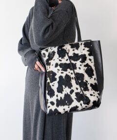 INTER-CHAUSSURES / インター ショシュール トートバッグ | 【Andrea Cardone】異素材コンビトートバッグ