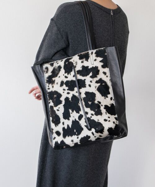 INTER-CHAUSSURES / インター ショシュール トートバッグ | 【Andrea Cardone】異素材コンビトートバッグ | 詳細12