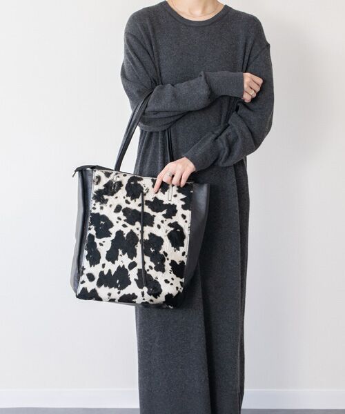 INTER-CHAUSSURES / インター ショシュール トートバッグ | 【Andrea Cardone】異素材コンビトートバッグ | 詳細13