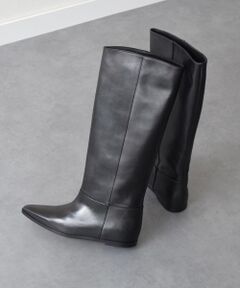 INTER-CHAUSSURES / インター ショシュール ブーツ（ロング丈） | 【CORSO ROMA，9】インヒールセミルーズフィットロングブーツ