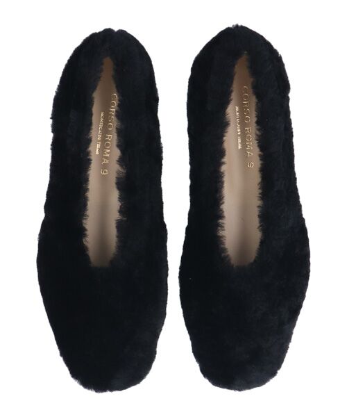 INTER-CHAUSSURES / インター ショシュール バレエシューズ | 【CORSO ROMA，9】シアリングフラットバレエシューズ | 詳細4