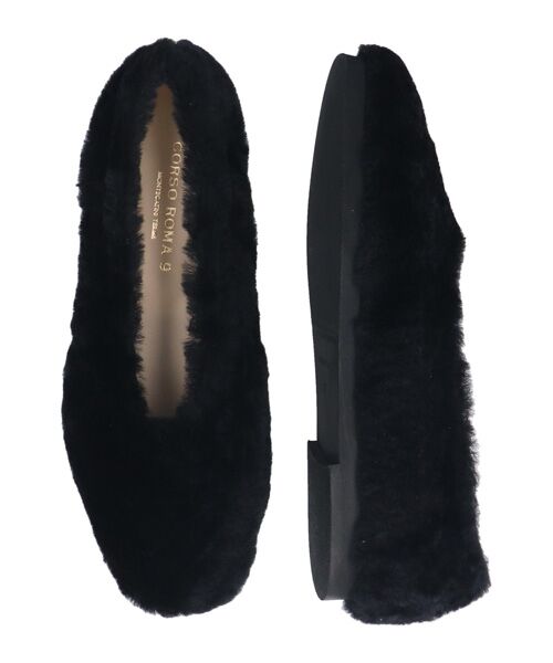 INTER-CHAUSSURES / インター ショシュール バレエシューズ | 【CORSO ROMA，9】シアリングフラットバレエシューズ | 詳細6