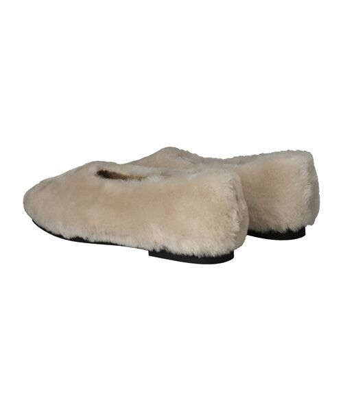 INTER-CHAUSSURES / インター ショシュール バレエシューズ | 【CORSO ROMA，9】シアリングフラットバレエシューズ | 詳細9