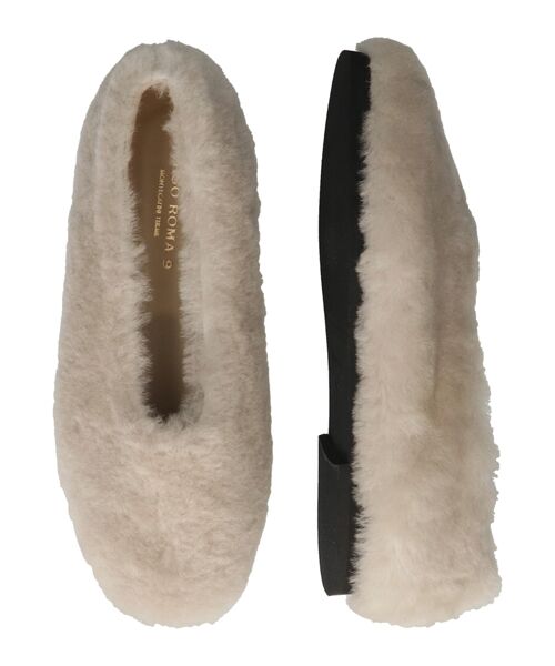 INTER-CHAUSSURES / インター ショシュール バレエシューズ | 【CORSO ROMA，9】シアリングフラットバレエシューズ | 詳細13