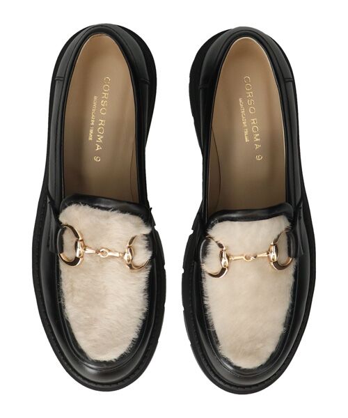 INTER-CHAUSSURES / インター ショシュール ビジネス・ドレスシューズ | 【CORSO ROMA，9】シアリング厚底ビットローファー | 詳細5