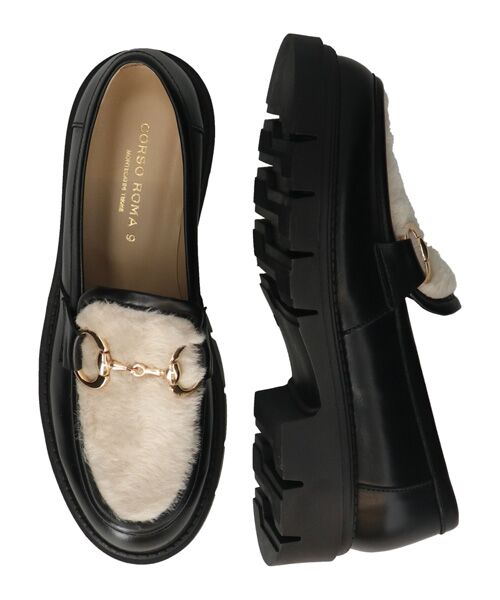 INTER-CHAUSSURES / インター ショシュール ビジネス・ドレスシューズ | 【CORSO ROMA，9】シアリング厚底ビットローファー | 詳細7