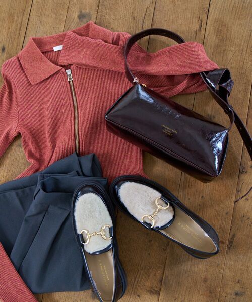 INTER-CHAUSSURES / インター ショシュール ビジネス・ドレスシューズ | 【CORSO ROMA，9】シアリング厚底ビットローファー | 詳細9