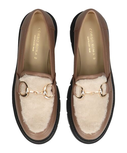 INTER-CHAUSSURES / インター ショシュール ビジネス・ドレスシューズ | 【CORSO ROMA，9】シアリング厚底ビットローファー | 詳細14