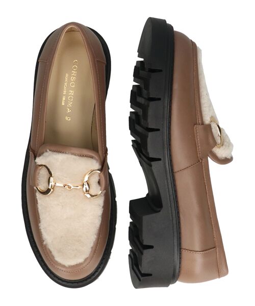 INTER-CHAUSSURES / インター ショシュール ビジネス・ドレスシューズ | 【CORSO ROMA，9】シアリング厚底ビットローファー | 詳細16