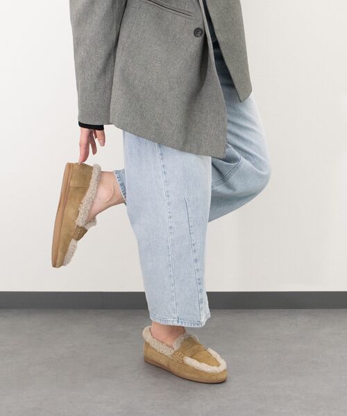 INTER-CHAUSSURES / インター ショシュール フラットシューズ | 【CORSO ROMA，9】ライニングボアフラットローファー | 詳細8