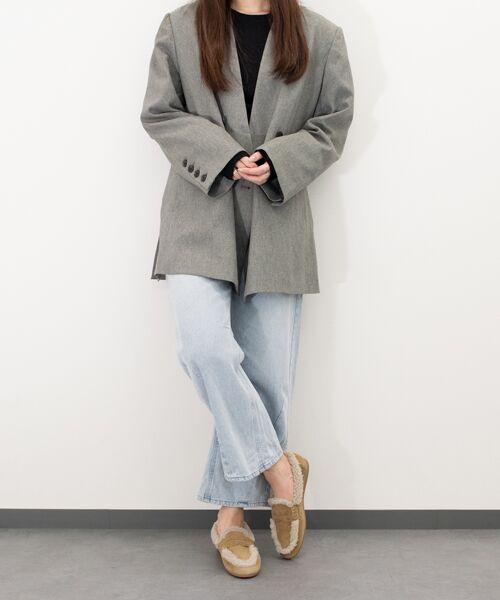 INTER-CHAUSSURES / インター ショシュール フラットシューズ | 【CORSO ROMA，9】ライニングボアフラットローファー | 詳細9