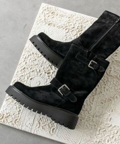 INTER-CHAUSSURES / インター ショシュール ブーツ（ショート丈） | 【CORSO ROMA，9】ラウンドトウ厚底エンジニアブーツ