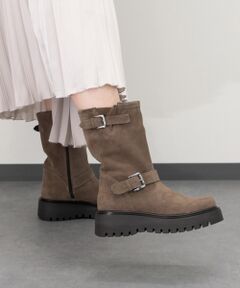 INTER-CHAUSSURES / インター ショシュール ブーツ（ショート丈） | 【CORSO ROMA，9】ラウンドトウ厚底エンジニアブーツ