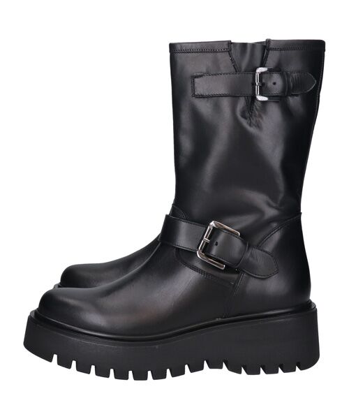 INTER-CHAUSSURES / インター ショシュール ブーツ（ショート丈） | 【CORSO ROMA，9】ラウンドトウ厚底エンジニアブーツ | 詳細2