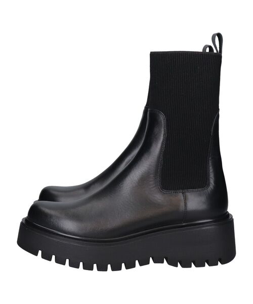 INTER-CHAUSSURES / インター ショシュール ブーツ（ショート丈） | 【CORSO ROMA，9】モールドソールリブニットショートブーツ | 詳細2