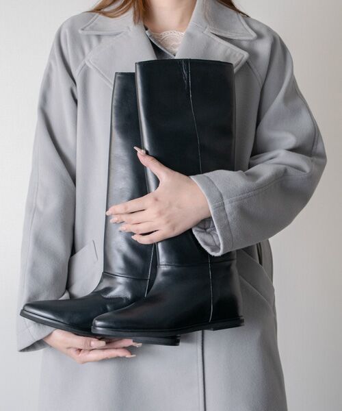 INTER-CHAUSSURES / インター ショシュール ブーツ（ロング丈） | 【CORSO ROMA，9】セミルーズフィットインヒールロングブーツ | 詳細7