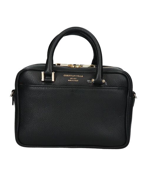 INTER-CHAUSSURES / インター ショシュール ハンドバッグ | 【CHRISTIAN VILLA】ボックスシルエットレザーハンドバッグ | 詳細1